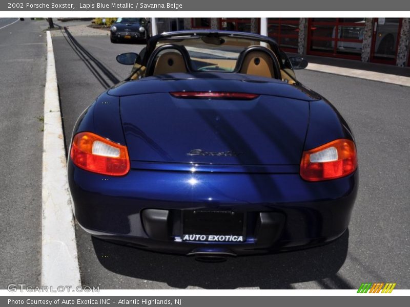 Lapis Blue Metallic / Savanna Beige 2002 Porsche Boxster