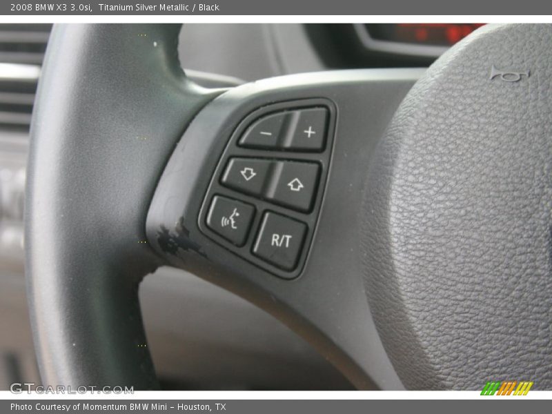 Titanium Silver Metallic / Black 2008 BMW X3 3.0si