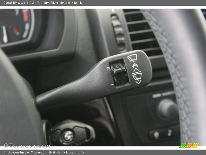 Titanium Silver Metallic / Black 2008 BMW X3 3.0si