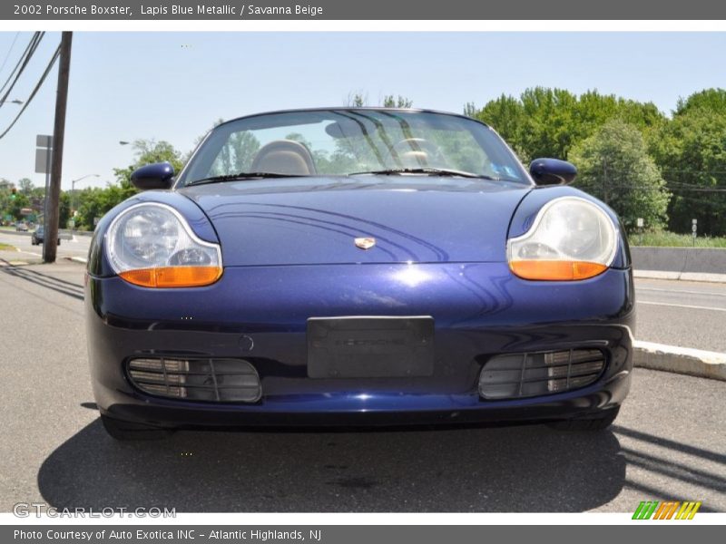 Lapis Blue Metallic / Savanna Beige 2002 Porsche Boxster