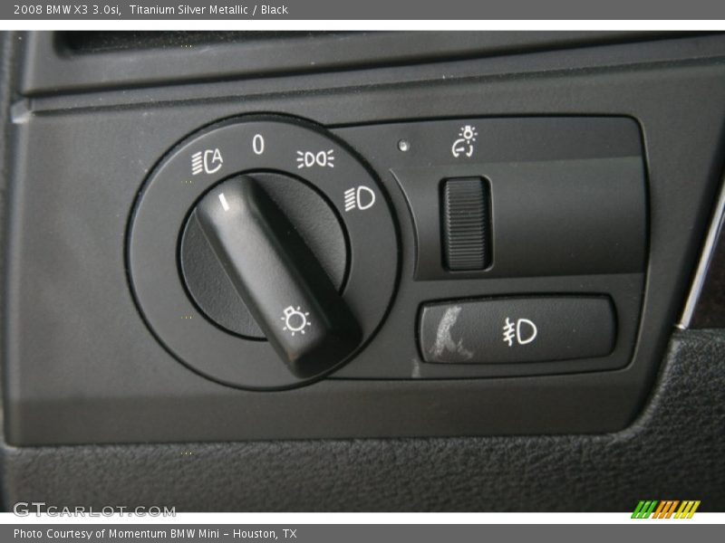 Titanium Silver Metallic / Black 2008 BMW X3 3.0si