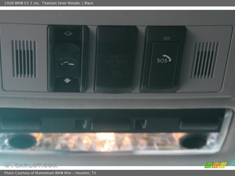 Titanium Silver Metallic / Black 2008 BMW X3 3.0si