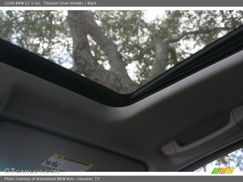 Titanium Silver Metallic / Black 2008 BMW X3 3.0si