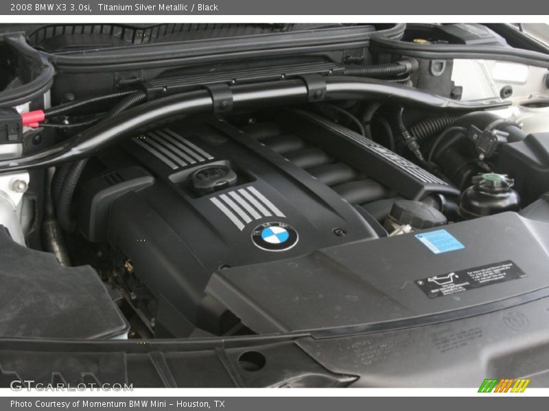 Titanium Silver Metallic / Black 2008 BMW X3 3.0si