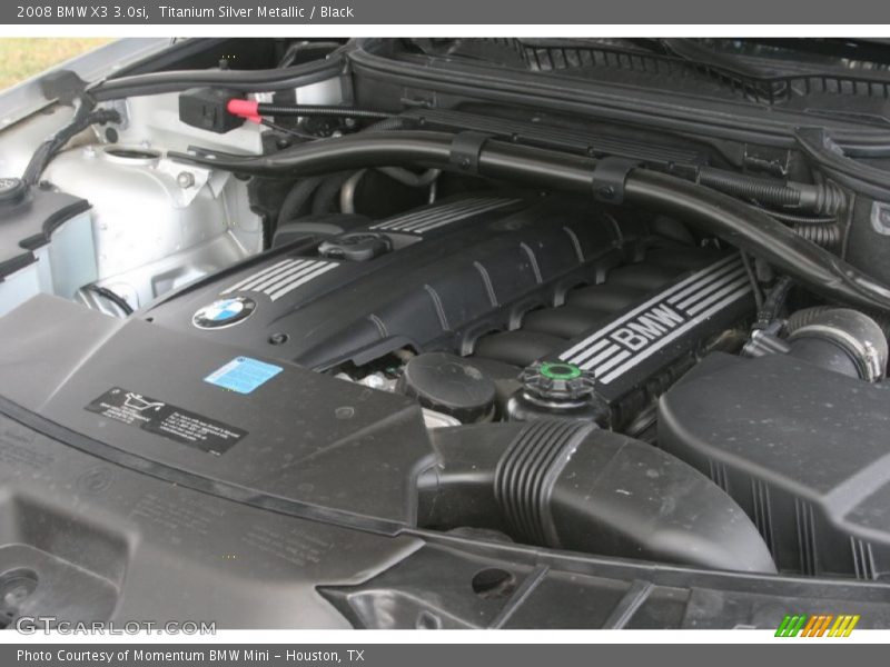 Titanium Silver Metallic / Black 2008 BMW X3 3.0si