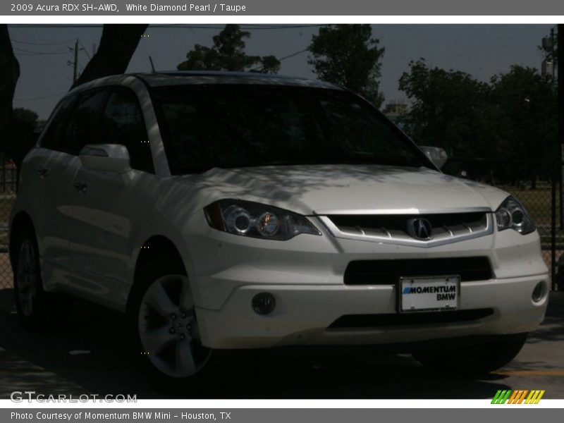 White Diamond Pearl / Taupe 2009 Acura RDX SH-AWD