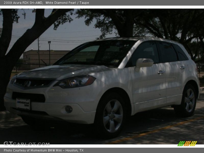 White Diamond Pearl / Taupe 2009 Acura RDX SH-AWD