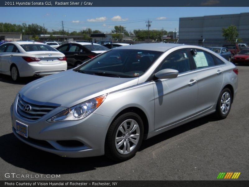 Radiant Silver / Gray 2011 Hyundai Sonata GLS