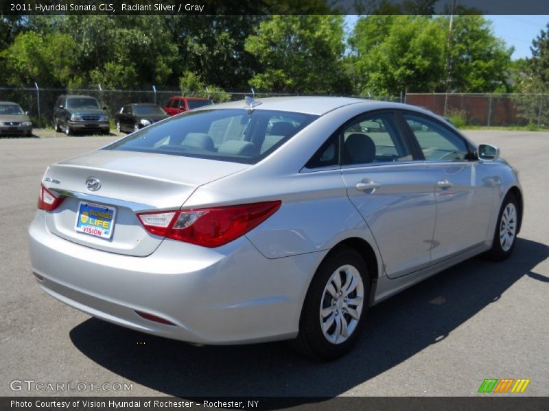 Radiant Silver / Gray 2011 Hyundai Sonata GLS