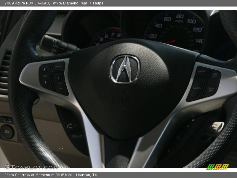 White Diamond Pearl / Taupe 2009 Acura RDX SH-AWD