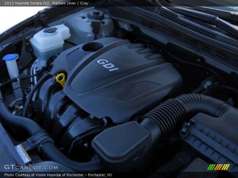 Radiant Silver / Gray 2011 Hyundai Sonata GLS