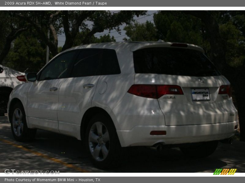 White Diamond Pearl / Taupe 2009 Acura RDX SH-AWD