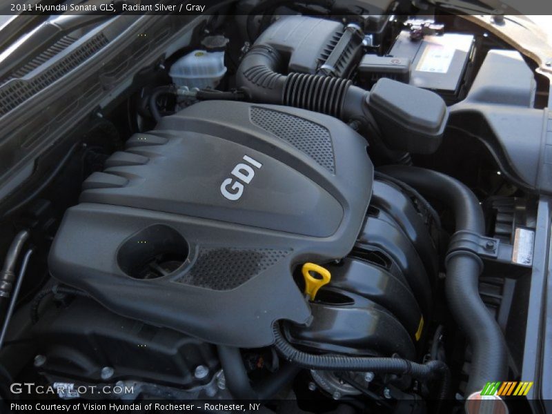 Radiant Silver / Gray 2011 Hyundai Sonata GLS
