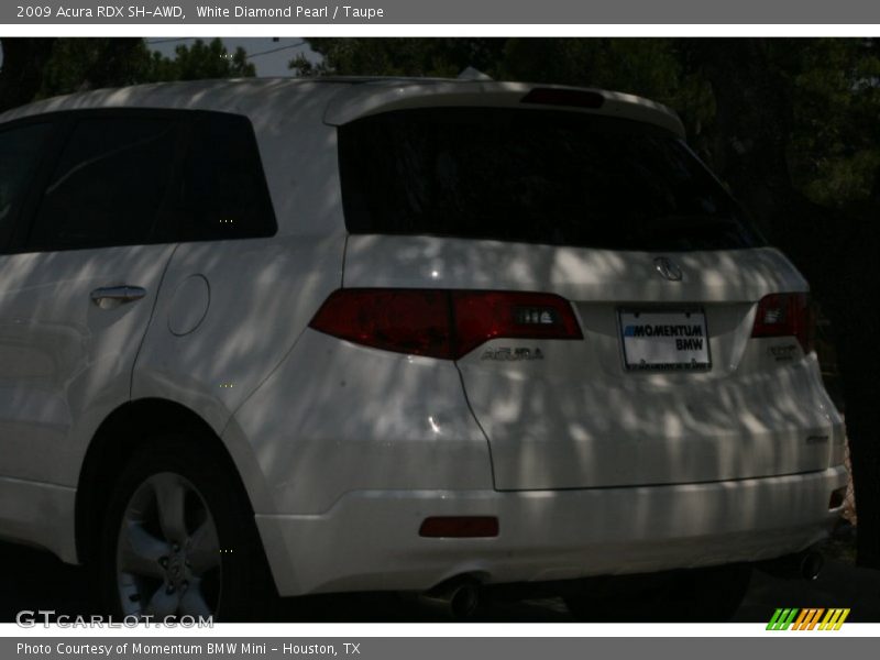 White Diamond Pearl / Taupe 2009 Acura RDX SH-AWD