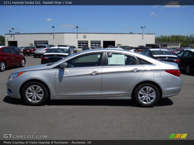 Radiant Silver / Gray 2011 Hyundai Sonata GLS