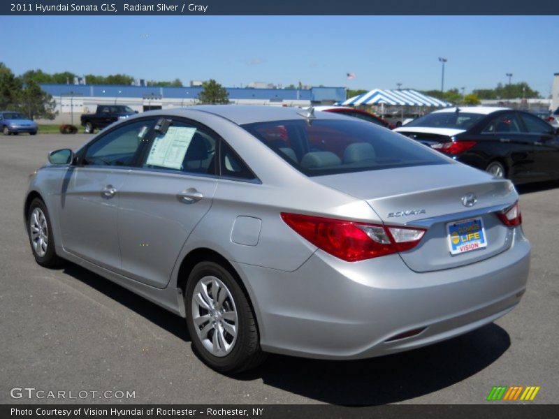 Radiant Silver / Gray 2011 Hyundai Sonata GLS