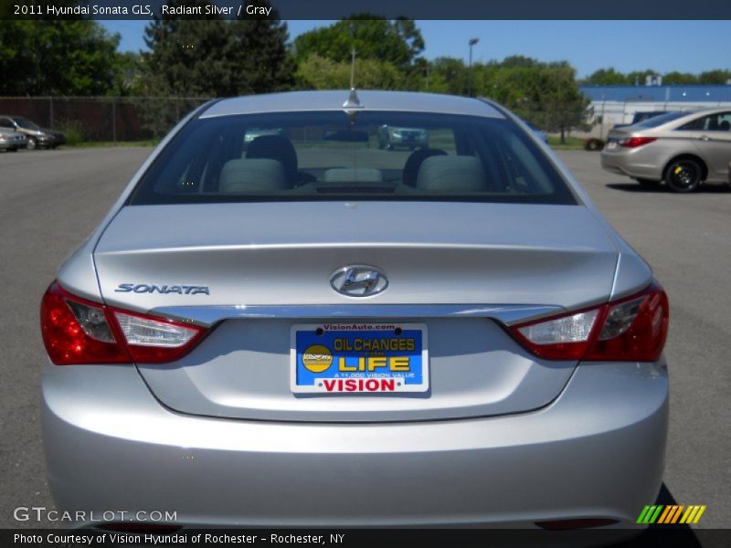Radiant Silver / Gray 2011 Hyundai Sonata GLS