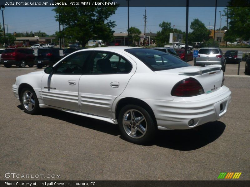 Arctic White / Dark Pewter 2002 Pontiac Grand Am SE Sedan