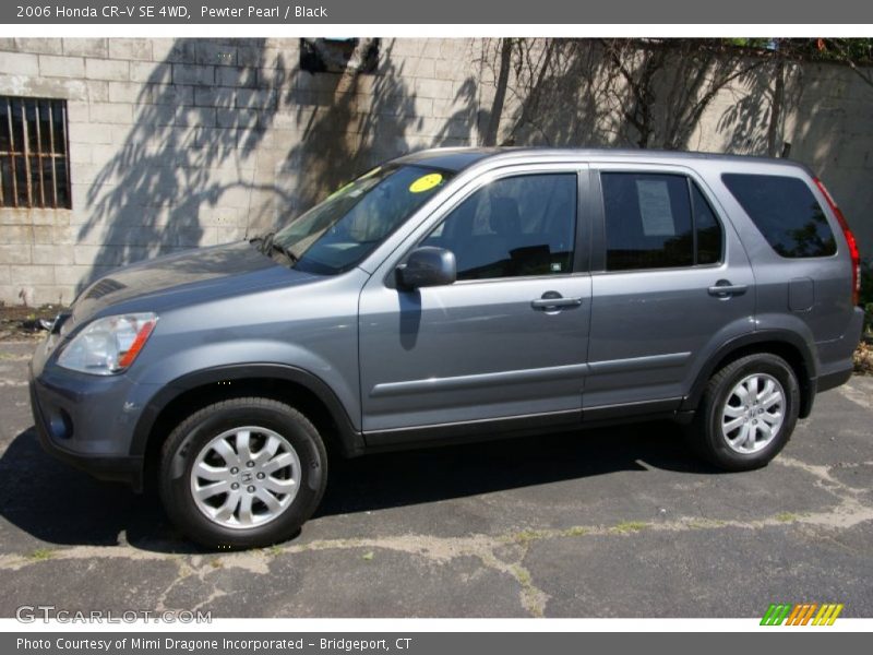 Pewter Pearl / Black 2006 Honda CR-V SE 4WD