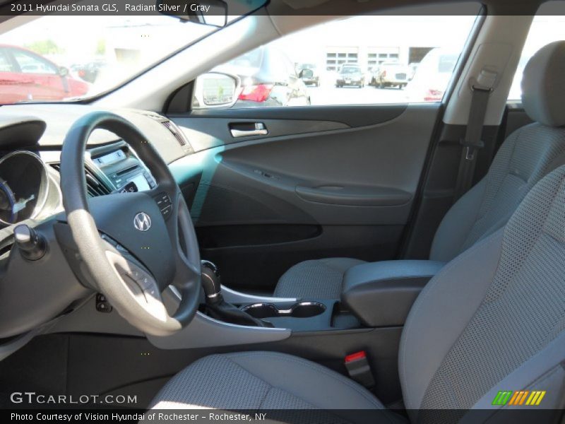 Radiant Silver / Gray 2011 Hyundai Sonata GLS