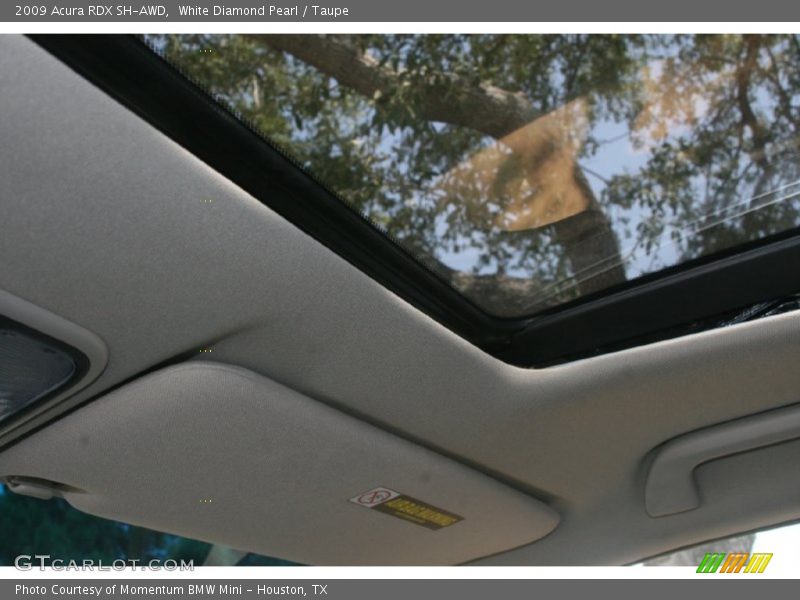 White Diamond Pearl / Taupe 2009 Acura RDX SH-AWD