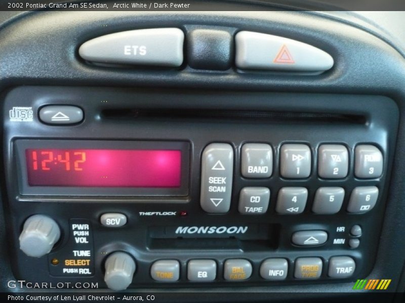 Controls of 2002 Grand Am SE Sedan