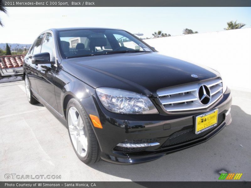 Black / Black 2011 Mercedes-Benz C 300 Sport