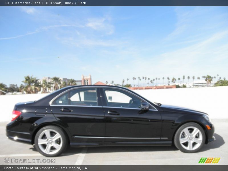 Black / Black 2011 Mercedes-Benz C 300 Sport