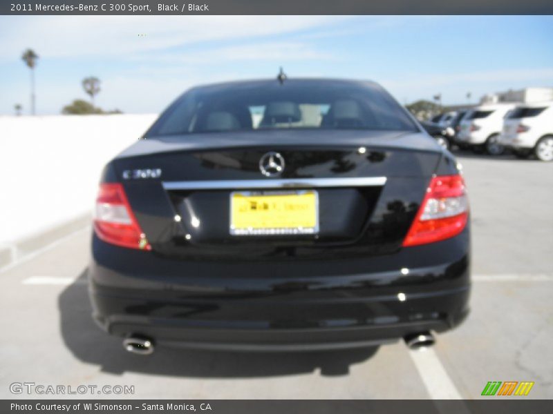 Black / Black 2011 Mercedes-Benz C 300 Sport
