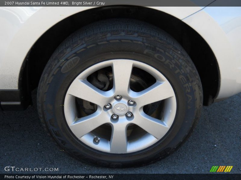 Bright Silver / Gray 2007 Hyundai Santa Fe Limited 4WD