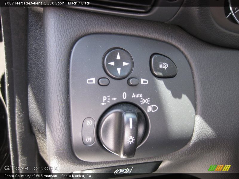 Black / Black 2007 Mercedes-Benz C 230 Sport