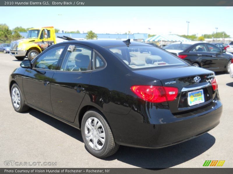 Ebony Black / Gray 2010 Hyundai Elantra GLS