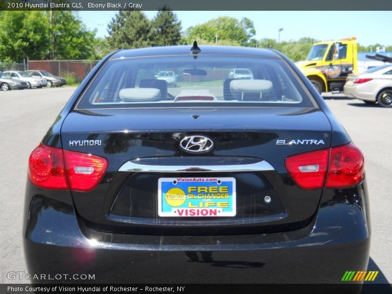 Ebony Black / Gray 2010 Hyundai Elantra GLS