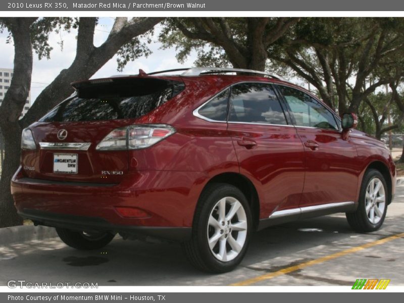 Matador Red Mica / Parchment/Brown Walnut 2010 Lexus RX 350