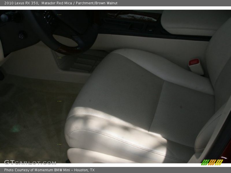 Matador Red Mica / Parchment/Brown Walnut 2010 Lexus RX 350