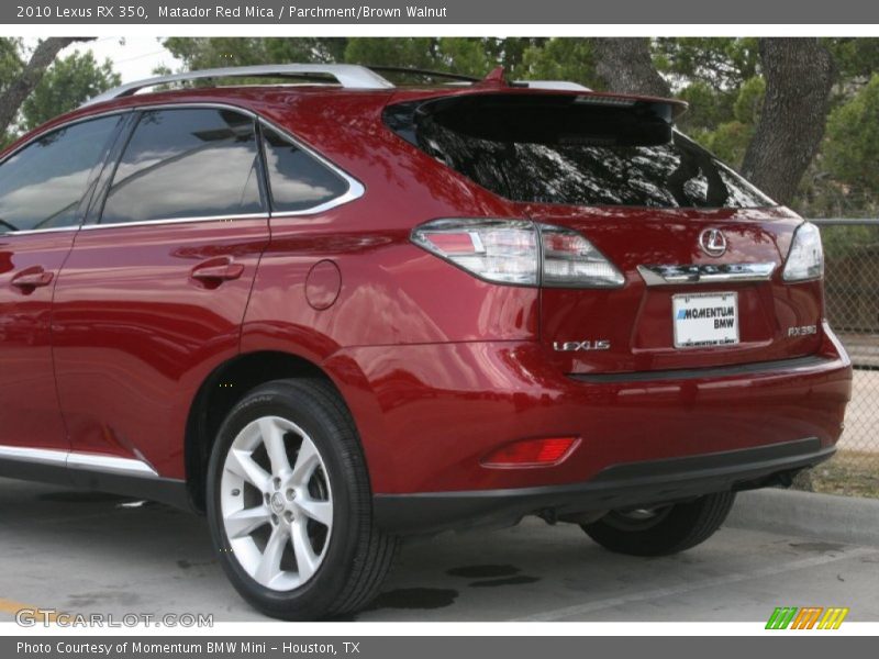 Matador Red Mica / Parchment/Brown Walnut 2010 Lexus RX 350