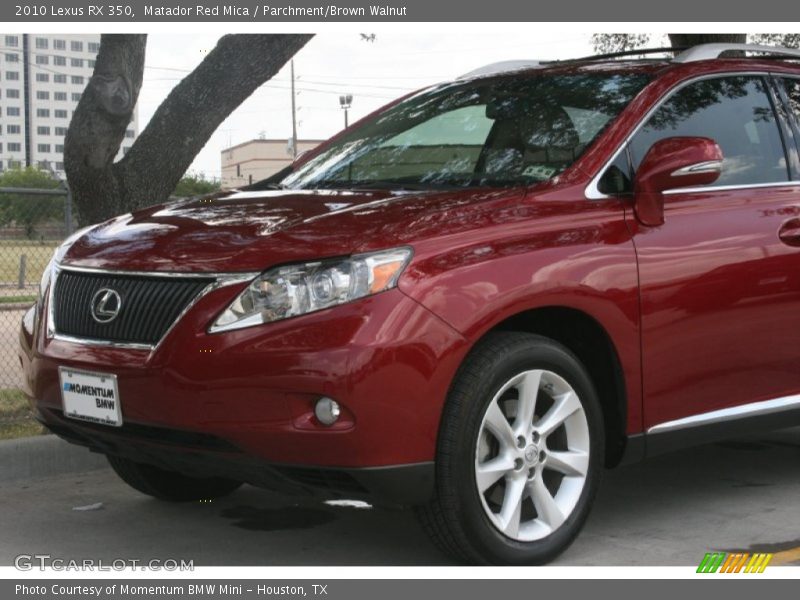 Matador Red Mica / Parchment/Brown Walnut 2010 Lexus RX 350