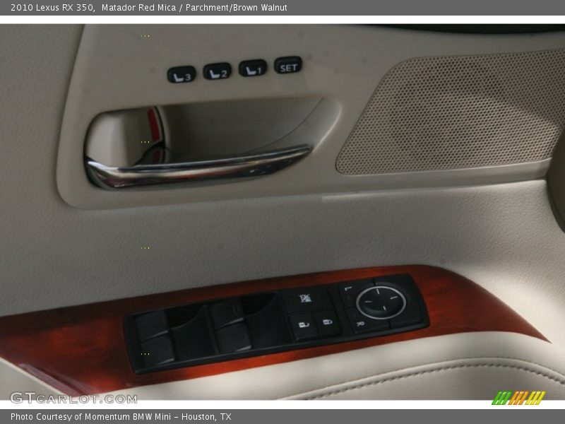 Matador Red Mica / Parchment/Brown Walnut 2010 Lexus RX 350