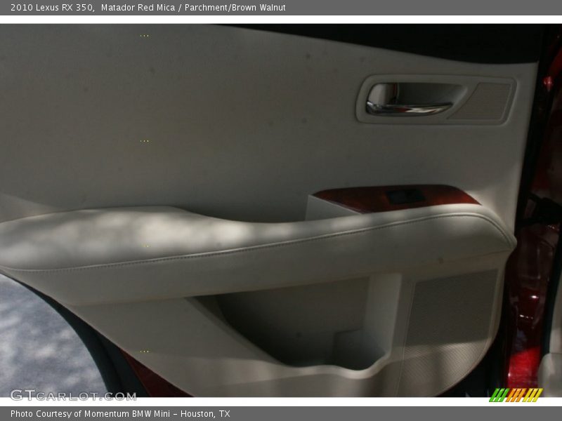 Matador Red Mica / Parchment/Brown Walnut 2010 Lexus RX 350