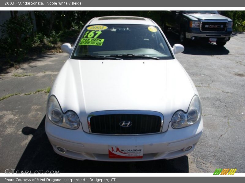 Noble White / Beige 2003 Hyundai Sonata