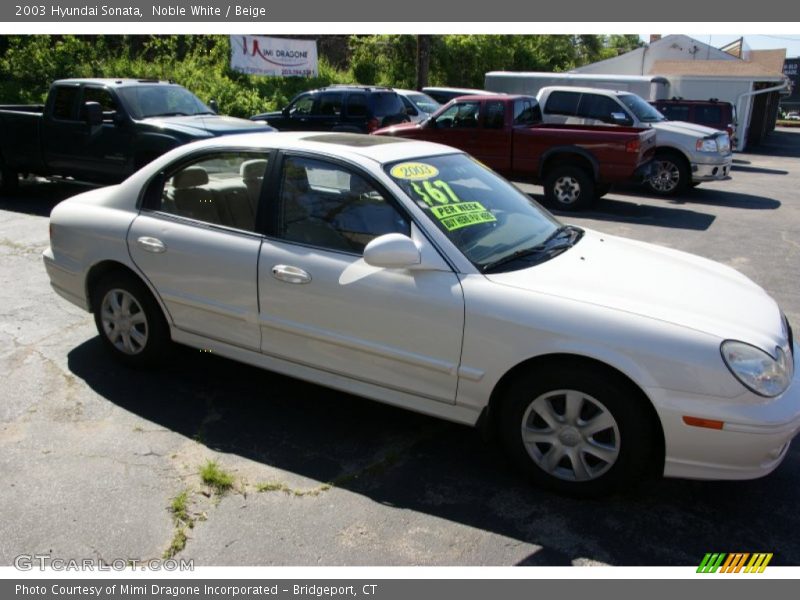 Noble White / Beige 2003 Hyundai Sonata