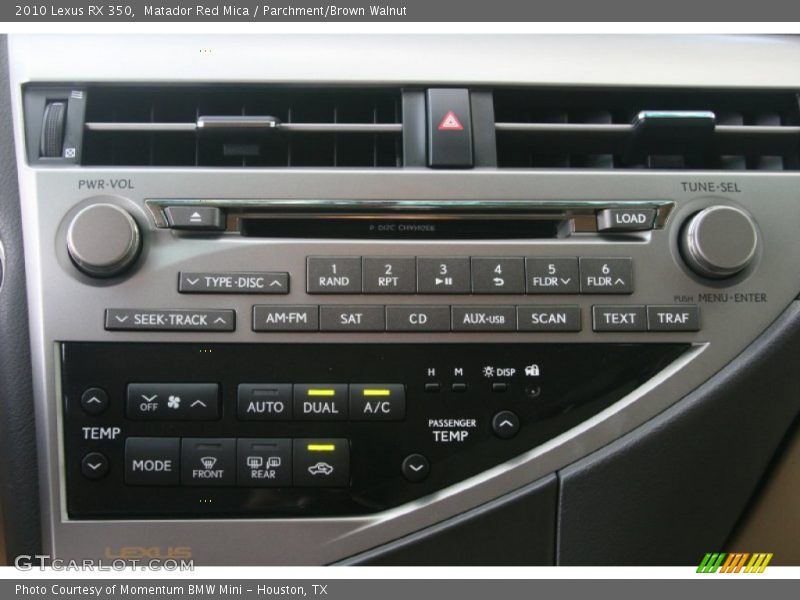 Matador Red Mica / Parchment/Brown Walnut 2010 Lexus RX 350