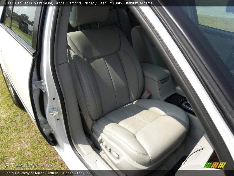 White Diamond Tricoat / Titanium/Dark Titanium Accents 2011 Cadillac DTS Premium