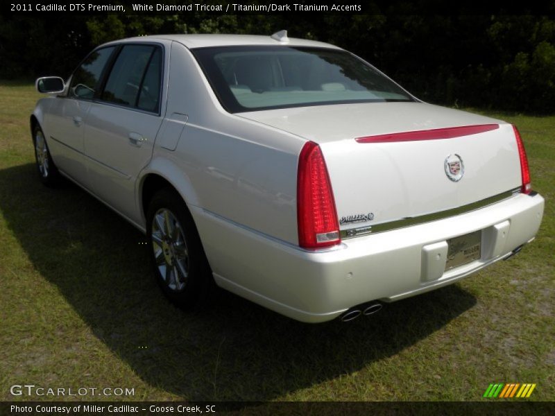 White Diamond Tricoat / Titanium/Dark Titanium Accents 2011 Cadillac DTS Premium