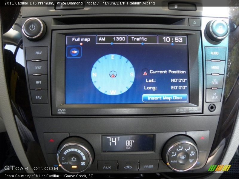 White Diamond Tricoat / Titanium/Dark Titanium Accents 2011 Cadillac DTS Premium