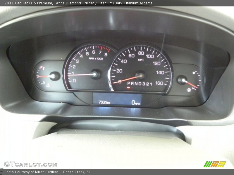 White Diamond Tricoat / Titanium/Dark Titanium Accents 2011 Cadillac DTS Premium
