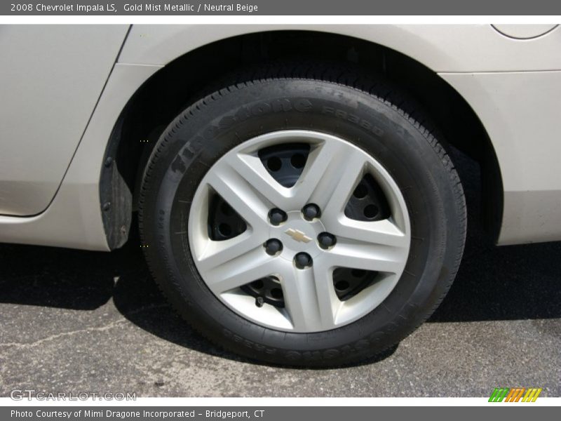 Gold Mist Metallic / Neutral Beige 2008 Chevrolet Impala LS
