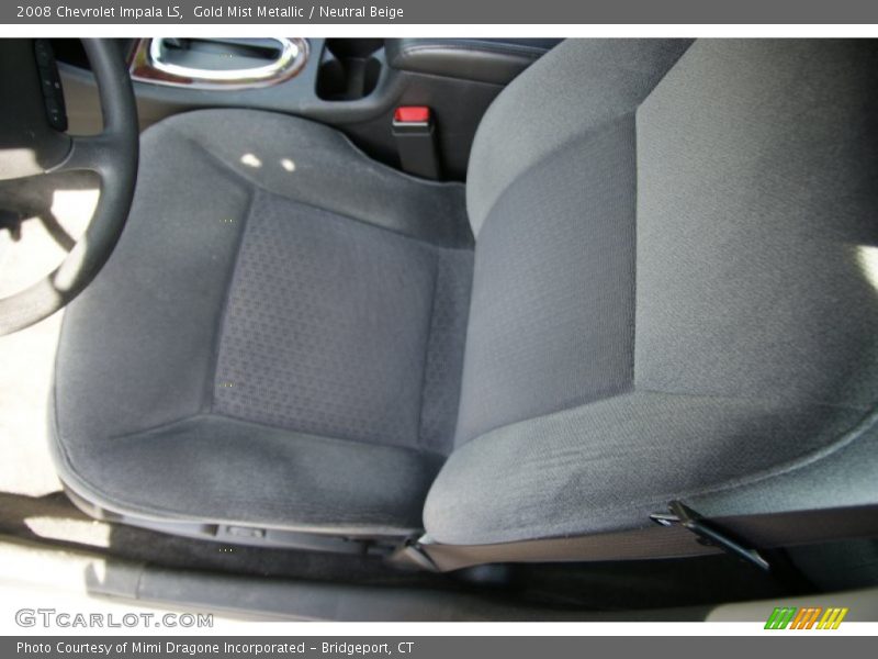 Gold Mist Metallic / Neutral Beige 2008 Chevrolet Impala LS