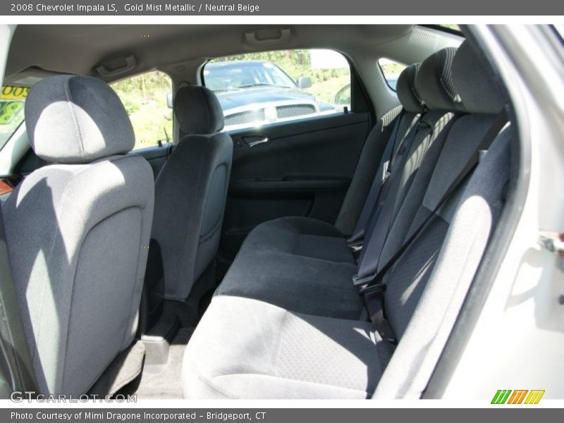 Gold Mist Metallic / Neutral Beige 2008 Chevrolet Impala LS