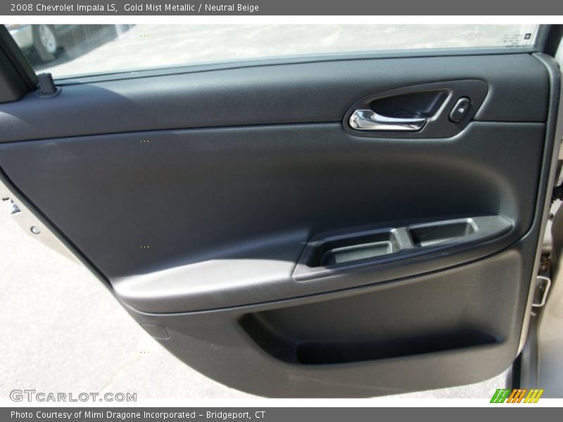 Gold Mist Metallic / Neutral Beige 2008 Chevrolet Impala LS